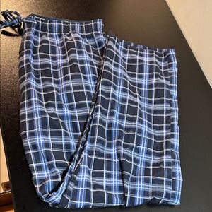 Men's Blue Plaid Lounge Pants‎